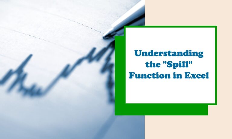 What Does Spill Mean In Excel Formula